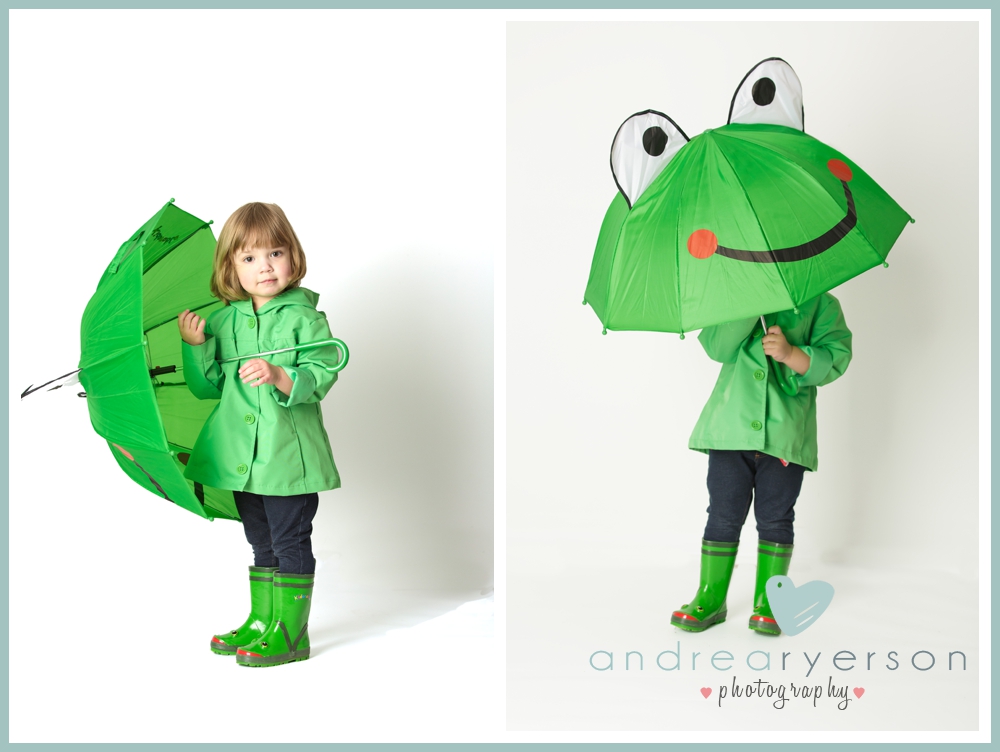 girl in froggie outfit