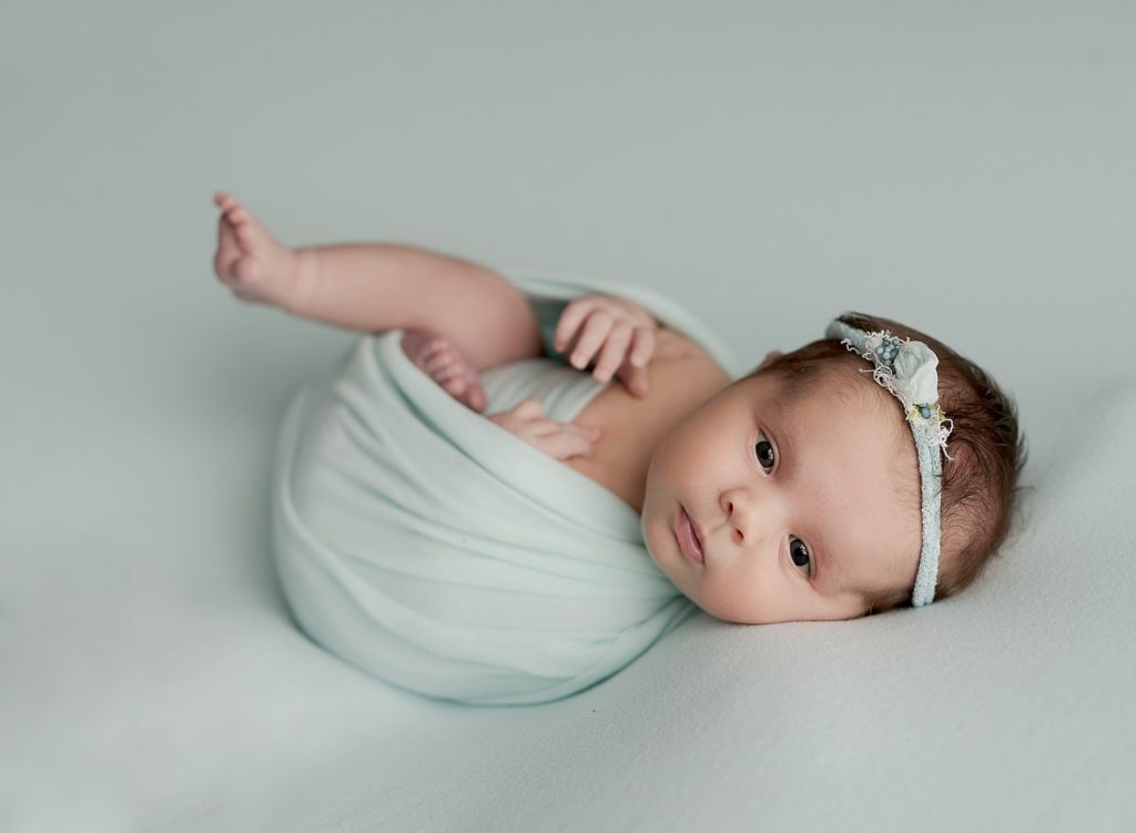 Cool Toned Baby Girl Newborn Photos