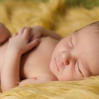 natural newborn photography baby sleeping