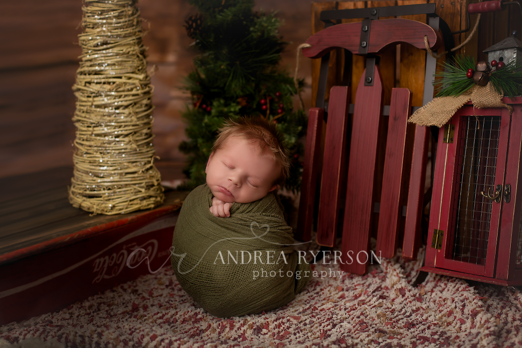 Christmas newborn photographer